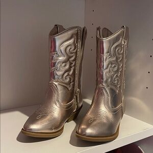 Tucker + Tate Metallic Silver Ankle Boots